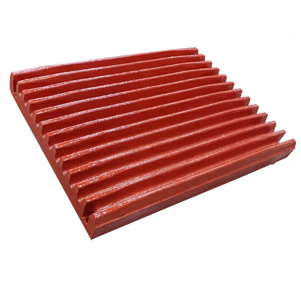 Fixed jaw plate with corrugated tooth profile